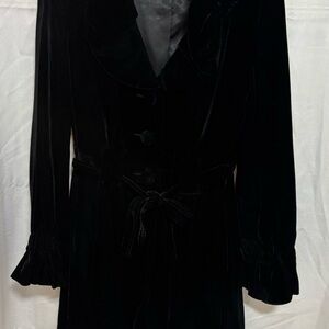 Mario Serrani Black Velvet Coat